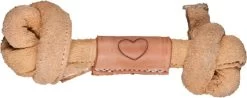 Honden Speelgoed Kauwspeelgoed Leder Been Geknoopt 30,5cm