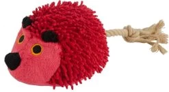 Fuzzle Egel Met Staart – Knuffel – Knuffels Hond – Speelgoed Hond – Hondenknuffel – Knuffels Dieren – Speelgoed Voor Hond – Zacht – Met Pieper – Met Staart – Rood