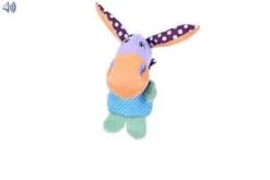 Abany – SALE – + GRATIS 175 Gr Kronch Original – Grote Ezel Domboo Pluche Paars 25 Cm – Jachtlijn – Hondenspeelgoed – Hond – Puppy – Leuk Speelgoed Hond – Apporteerspeelgoed – Volwassen Hond – Badstof – Lakse Kronch – Met Piep – Hoge Acceptatie