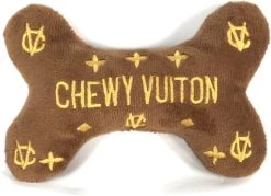 Dieren -speelgoed-luxe-accessoires-piep-chewy Vuiton-hond