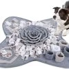 Snuffeltapijt Voor Honden, Ruiken, Trainen, Intelligent Speelgoed, Voermat, Trainingsmat Voor Huisdieren, Honden En Katten, IE081 (71 X 71 Cm, Grijs En Wit) -Huisdier Speelgoed Winkel 1200x953