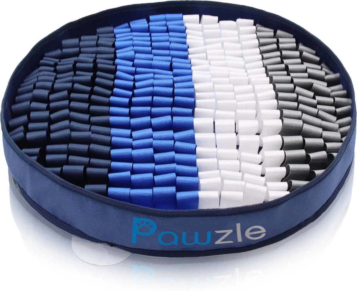 Pawzle Snuffelmat Hond – Likmat – Anti Schrokbak – Honden Speelgoed Intelligentie – Puppy – Inclusief Speelbal – 50x50cm – Blauw 3 Pawzle Snuffelmat Hond – Likmat – Anti Schrokbak – Honden Speelgoed Intelligentie – Puppy – Inclusief Speelbal – 50x50cm – Blauw