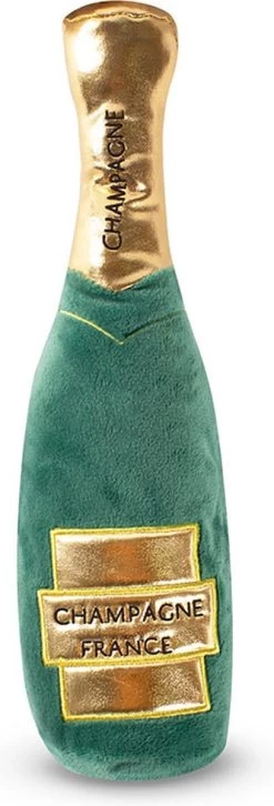 Petshop By Fringe Studio – 289307 – Champagne Bottle – Hondenspeelgoed – Honden Speelgoed – Hondenspeeltjes – Speelgoed Hond – Speelgoed Voor Honden – Piepspeelgoed – Pluche – Speelgoed Voor Dieren – Hondenknuffel
