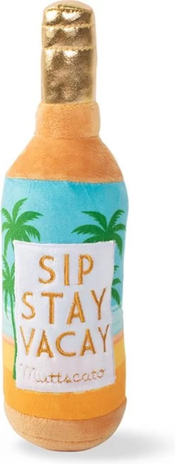 Petshop By Fringe Studio 289863 Sip Stay Vacay – Speelgoed Voor Dieren – Honden Speelgoed – Honden Knuffel – Honden Speeltje – Honden Speelgoed Knuffel – Hondenspeelgoed Piep – Hondenspeelgoed Bijten
