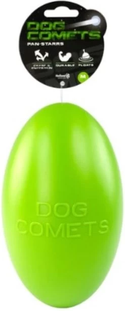 Dog Comets Pan-Stars Hondenspeeltje – Duurzaam Honden Speelgoed – Praktisch Onverwoestbare Honden Bal – Geschikt Voor Kleine Honden – Groen – 20 Cm