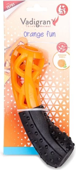 Dierenbenodigdheden Vadigran Speelgoed Hond Tpr Orange Fun Stick 18,5Cm