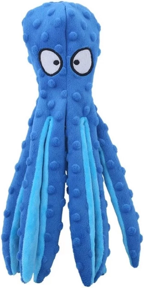 Honden Speelgoed Piep Kraak Pluche Hondenknuffel Octopus – Blauw – Dutchwide 3 Honden Speelgoed Piep Kraak Pluche Hondenknuffel Octopus – Blauw – Dutchwide