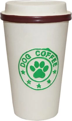 Speelgoed Hond Latex Dog Coffee 14cm