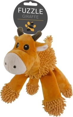 Fuzzle Giraffe – Knuffel – Knuffels Hond – Speelgoed Hond – Hondenknuffel – Knuffels Dieren – Speelgoed Voor Hond – Zacht – Met 5 Piepers