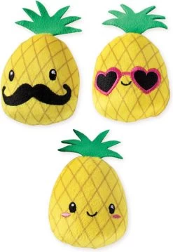 Petshop By Fringe Studio 289437 Set Pineapples – Speelgoed Voor Dieren – Honden Speelgoed – Honden Knuffel – Honden Speeltje – Honden Speelgoed Knuffel – Hondenspeelgoed Piep – Hondenspeelgoed Bijten