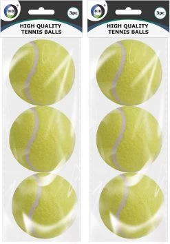 DID 9x Stuks Speelgoed Tennisballen Voor Honden 6 Cm – Honden/huisdieren Speeltjes