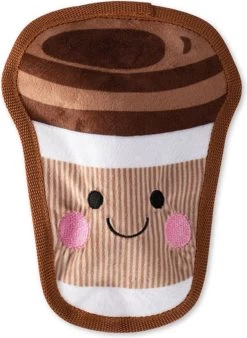 Petshop By Fringe Studio 729006 Happy Coffee – Speelgoed Voor Dieren – Honden Speelgoed – Honden Knuffel – Honden Speeltje – Honden Speelgoed Knuffel – Hondenspeelgoed Piep – Hondenspeelgoed Bijten