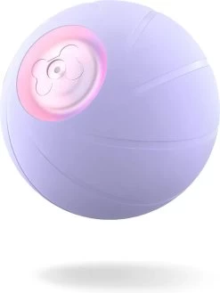 Cheerble Wicked Ball 2.0 – Slimme Interactieve Zelf Rollende Bal Voor Middelgrote Honden – 3 Speelmodi – Honden Speelgoed – Hondenspeeltjes – USB Oplaadbaar – Paars