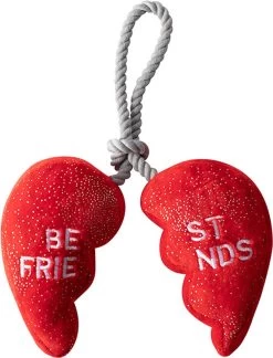 Petshop By Fringe Studio – 314117 – Besties 4ever – Valentijn – Hartje – Hondenspeelgoed – Speelgoed Hond – Verjaardag Hond – Knuffel Hond – Honden Speelgoed – Hondenspeeltje – Pluche Speelgoed Hond – Pluche Hondenspeelgoed