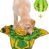 Snuffelmat 70x70cm Inclusief Rubberen Massage Bal & E-book – Speelmat Hond – Denkspel Hond – Puppy Speelgoed – Anti Schrok Mat – Honden Snoepjes – Cadeau Tip -Huisdier Speelgoed Winkel 940x1200