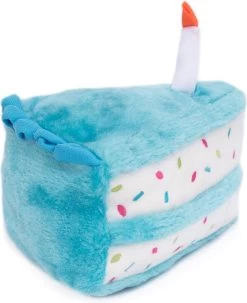 Zippy Paws ZP861 Birthday Cake – Blue – Speelgoed Voor Dieren – Honden Speelgoed – Honden Knuffel – Honden Speeltje – Honden Speelgoed Knuffel – Hondenspeelgoed Piep – Hondenspeelgoed Bijten