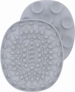 BaykaDecor – Luxe Siliconen Likmat Hond – Honden Speelgoed – Cadeau – Huisdieren – Huisdier – Dieren Speelgoed – Training – Grijs